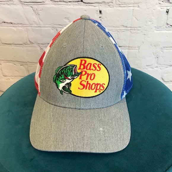 Bass Pro Shops Stars and Stripes Mesh Back Cap - Picture 1 of 7